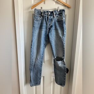 Levi’s white oak cone 501 skinny jeans